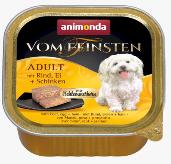 ANIMONDA Vom Feinsten Adult (150 г) Меню для гурманов с говядиной, яйцом и ветчиной - фото2