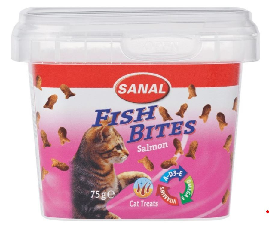 SANAL FISH BITES SALMON (75 г) лакомство 