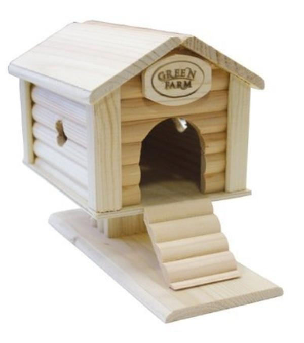 GREEN FARM Избушка на курьих ножках для мелких грызунов (25 х 15 х 17 см) И-605 - фото