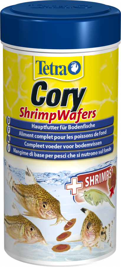 TETRA Cory Shrimp Wafers (100 мл) корм для травоядных, хищных и донных рыб - фото