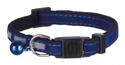 TRIXIE Safer Life Cat Collar, Reflective Ошейник для кошек, бархат, светоотражающий - фото
