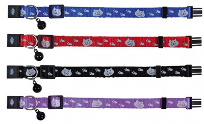 TRIXIE Cat collar, nylon, with Motif, reflecting  Ошейник для кошек, с рисунком, светоотражающий - фото2