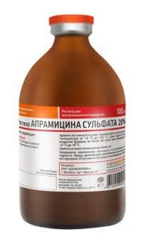 АПРАМИЦИНА Сульфат 20% раствор для инъекций (100 мл) Белкаролин  - фото2