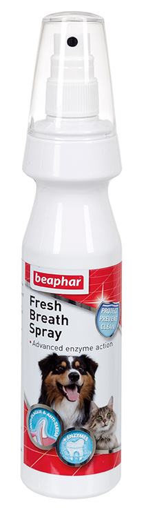 BEAPHAR Dental Fresh Breath Spray (150 мл) для чистки зубов и освежения дыхания у собак и кошек - фото
