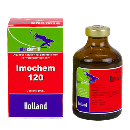 ИМОХЕМ 120 (Имидокарб 12%) Раствор для инъекций (50 мл) Interchemie - фото