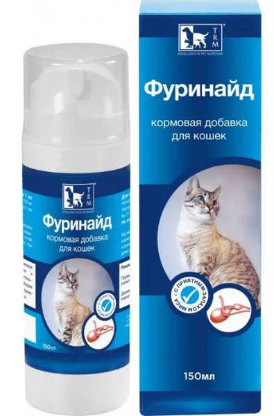 ФУРИНАЙД FURINAID Добавка с глюкозамином для кошек (150 мл) TRM - фото