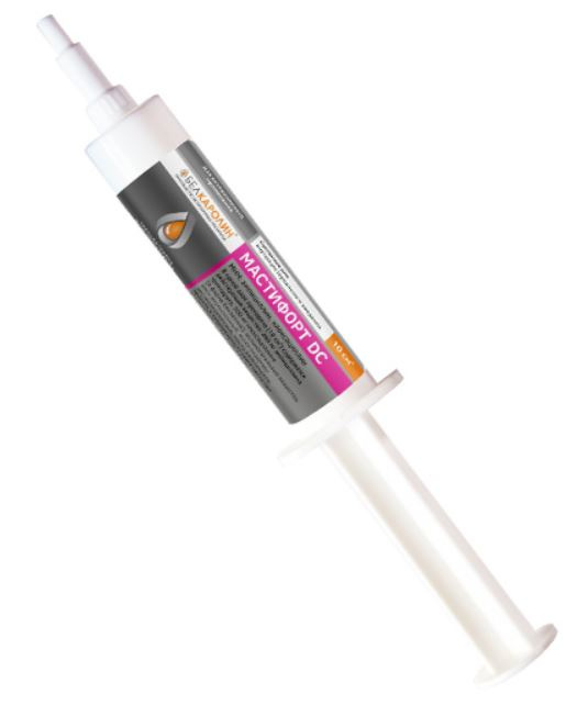 МАСТИФОРТ DC Суспензия для внутрицистернального применения (шприц 10 г) Белкаролин (Ампициллин + клоксациллин) - фото