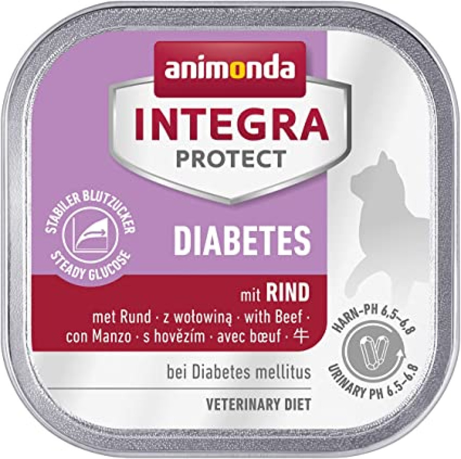 ANIMONDA INTEGRA Protect Cat Diabetes (100 г) для кошек с диабетом, с говядиной - фото