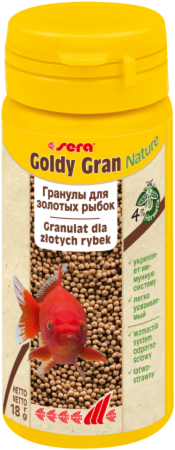 SERA Goldy Gran (50 мл/18 г) Гранулированный корм для золотых рыбок и всех холодноводных рыб - фото