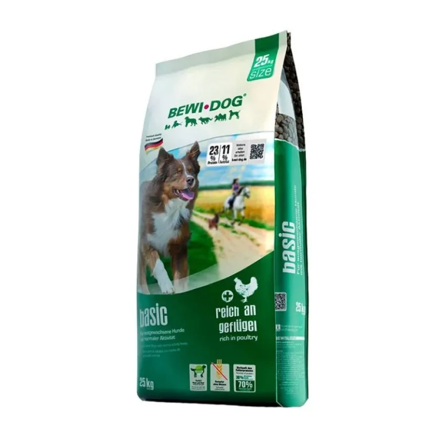 BEWI-DOG BASIC (25 кг) Полнорационный сухой корм для собак с нормальным уровнем активности - фото