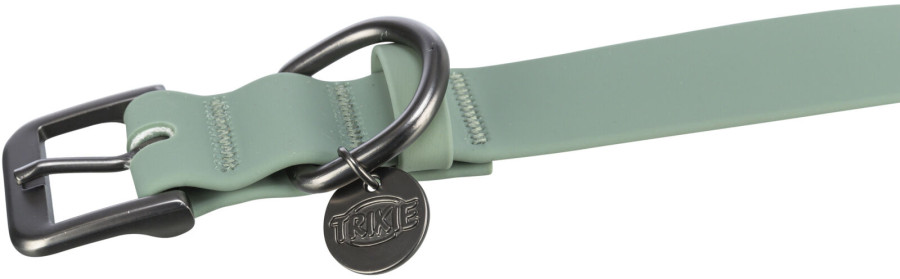 TRIXIE CityStyle Collar Ошейник ПВХ, размер L (45–52 см/ 25 мм, шалфей) - фото3