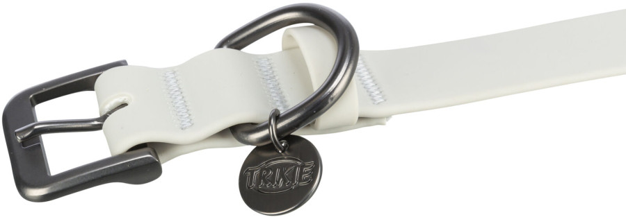 TRIXIE CityStyle Collar Ошейник ПВХ, размер M–L (40–47 см/ 25 мм, светло-серый) - фото3