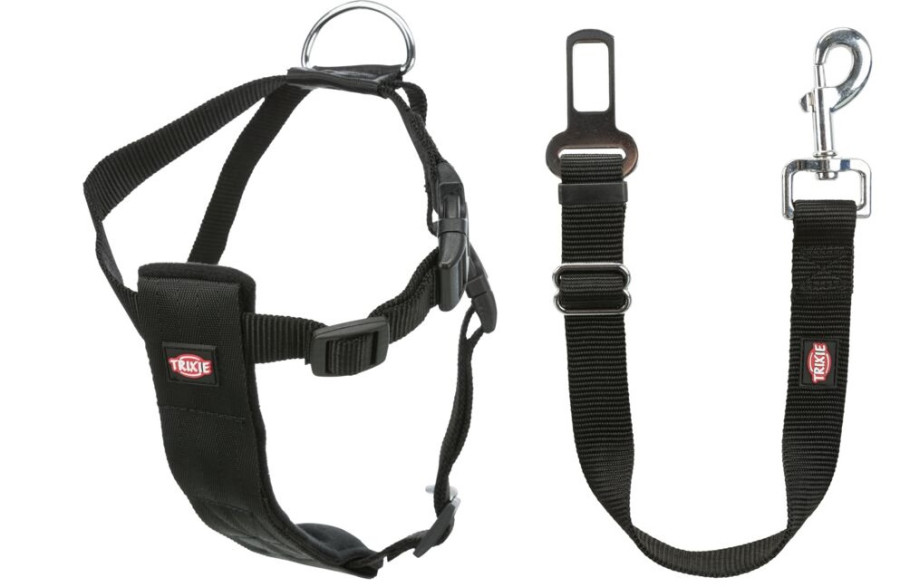 TRIXIE Safety Belt  for Dogs Ремни безопасности для собак, шлейка + ремень (размер XL) - фото