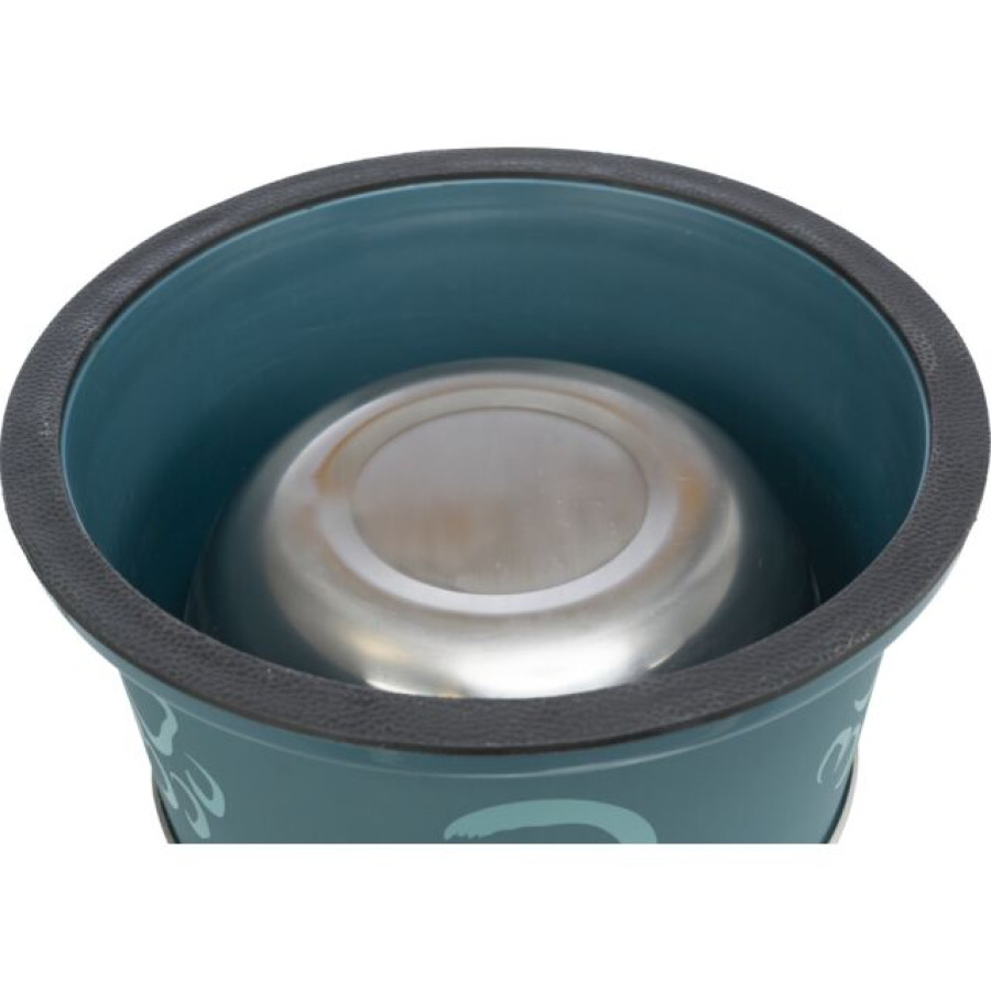 TRIXIE Long-Ear Bowl Миска из нержавеющей стали для длинноухих собак (0,9 л/19 см) - фото4