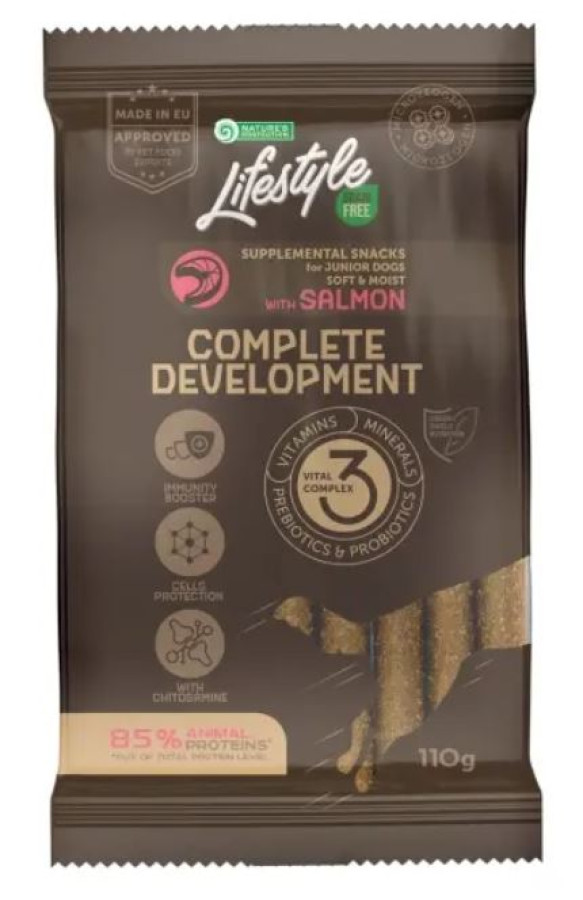 NP Lifestyle GF Complete Development (110 г) Беззерновое лакомство с лососем для щенков - фото
