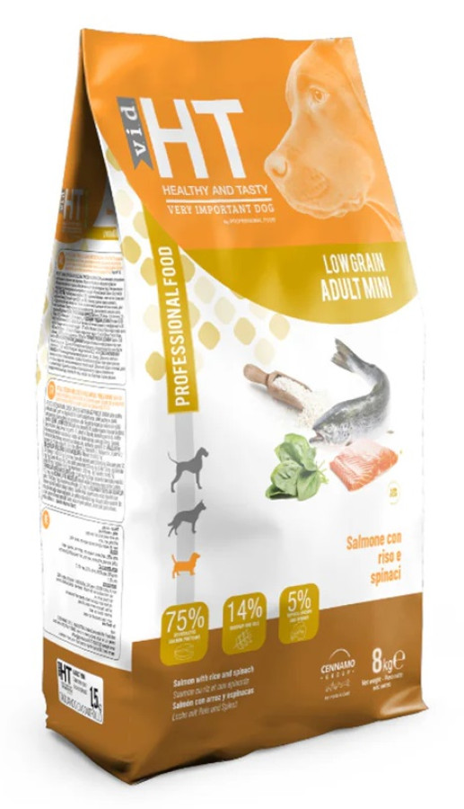 CENNAMO HT V.I.D. MINI Adult LG  SALMON & RICE (1 кг на развес) низкозерновой корм для собак мелких пород с лососем и рисом - фото