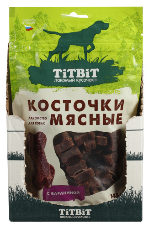 TiTBiT Косточки мясные для собак с бараниной (145 г) - фото