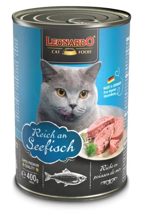 LEONARDO RICH IN OCEAN FISH (400 г) с океанической рыбой, для взрослых кошек - фото