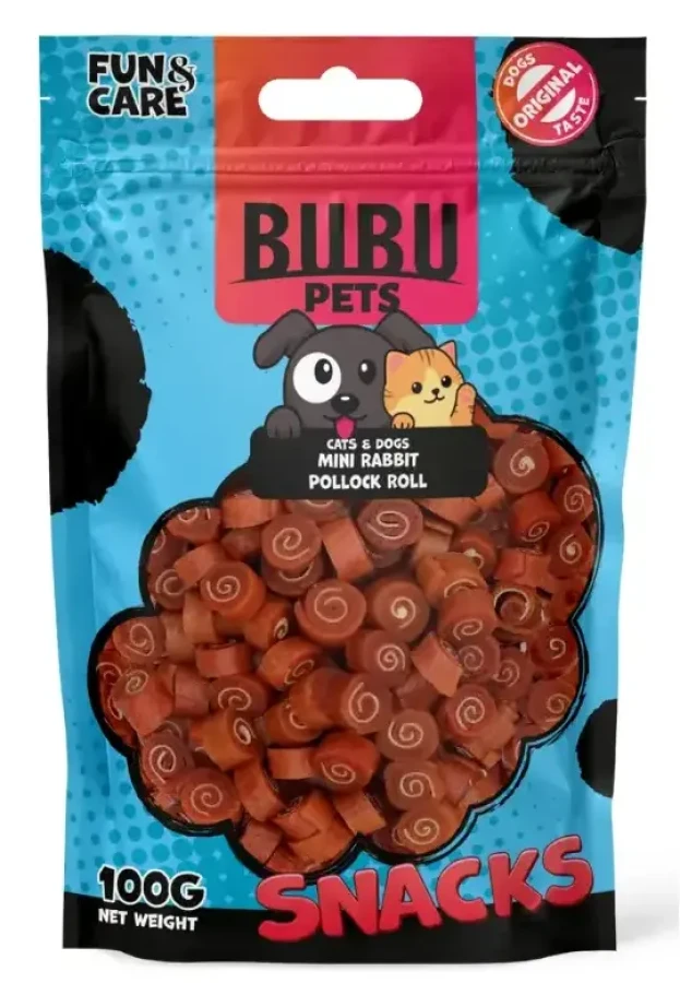BUBU Pets Мини рулетики из кролика 100 г - фото