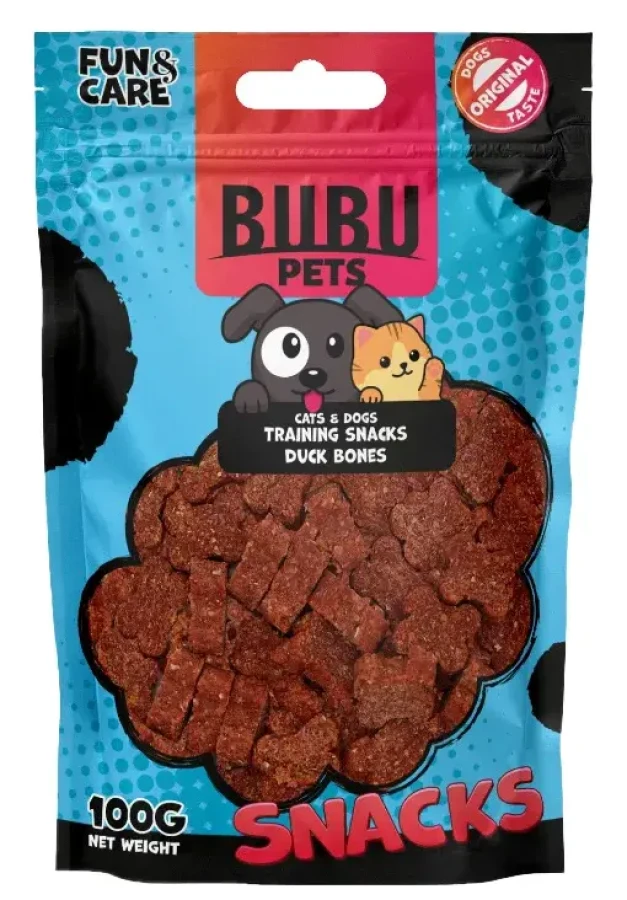 BUBU Pets Косточки для дрессировки, утка 100 г - фото