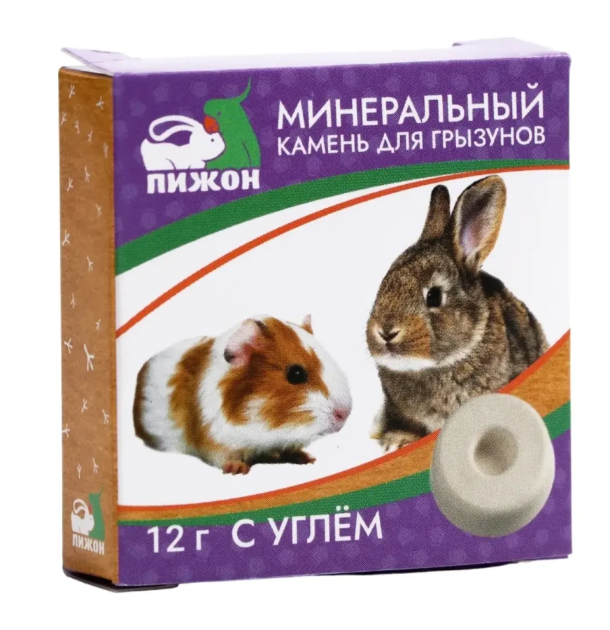 ПИЖОН Минеральный камень для грызунов с углем (12 г) - фото
