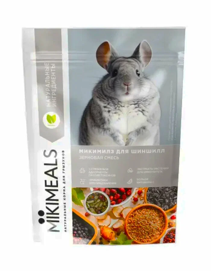 MIKIMEALS Корм для шиншилл (800 г) - фото