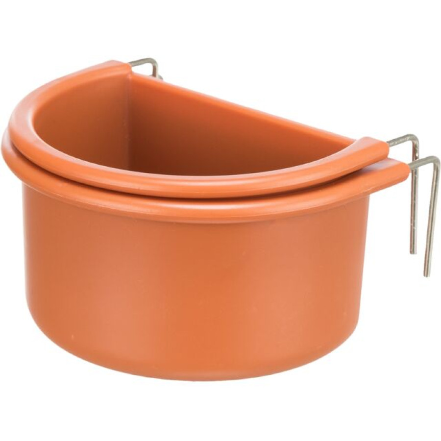 TRIXIE Set of Hanging Bowls with Wire Holder (75 и 85 мл) Набор кормушек для попугая, 2 шт - фото