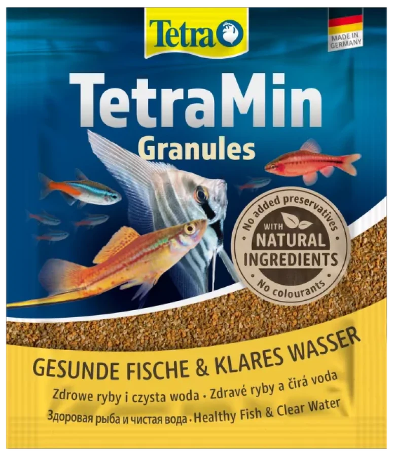 TETRAMin Granules (саше 15 г) Корм в гранулах для небольших рыбок - фото, картинка TETRAMin Granules (саше 15 г) Корм в гранулах для небольших рыбок - фото