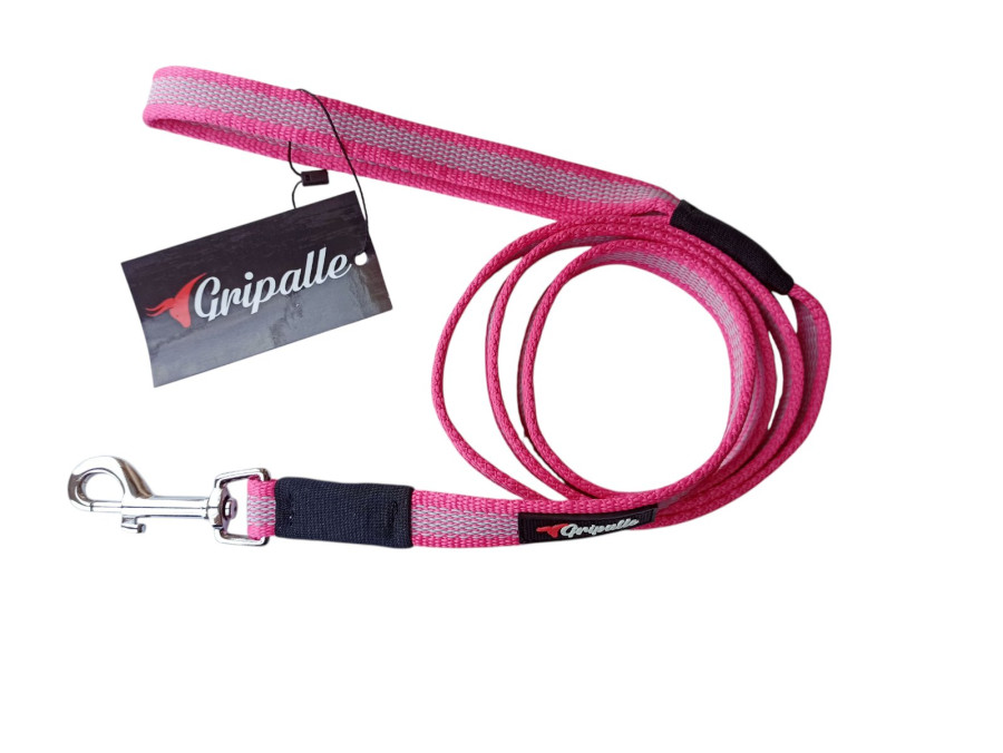 GRIPALLE Поводок нейлоновый прорезиненный 18-500S, малиновый - фото