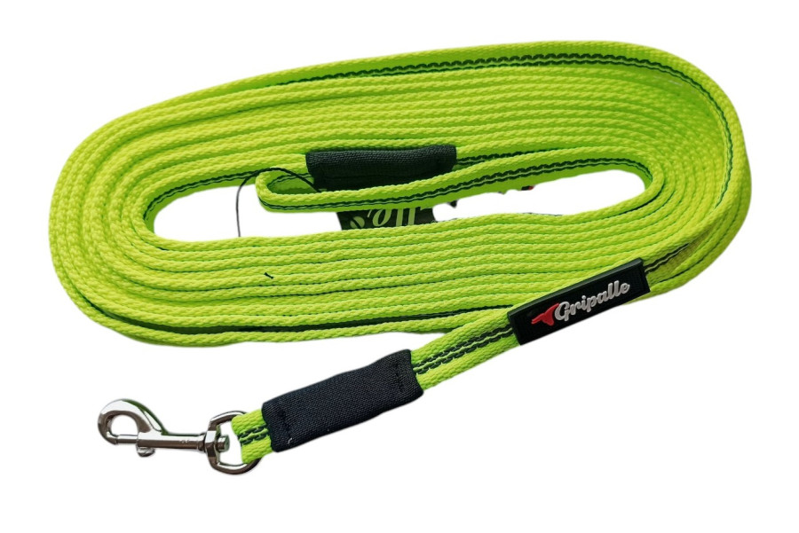 GRIPALLE Поводок нейлоновый прорезиненный 14-500S, желтый неон - фото