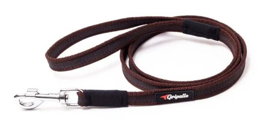 GRIPALLE Поводок нейлоновый прорезиненный 18-300S, коричневый - фото