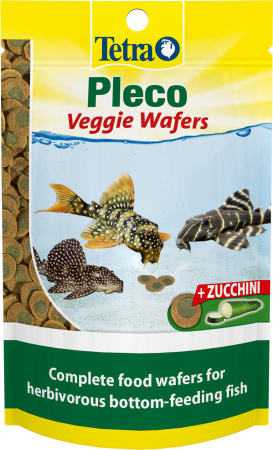 TETRA Pleco Veggie Wafers (саше 15 г) корм-чипсы - фото, картинка TETRA Pleco Veggie Wafers (саше 15 г) корм-чипсы - фото