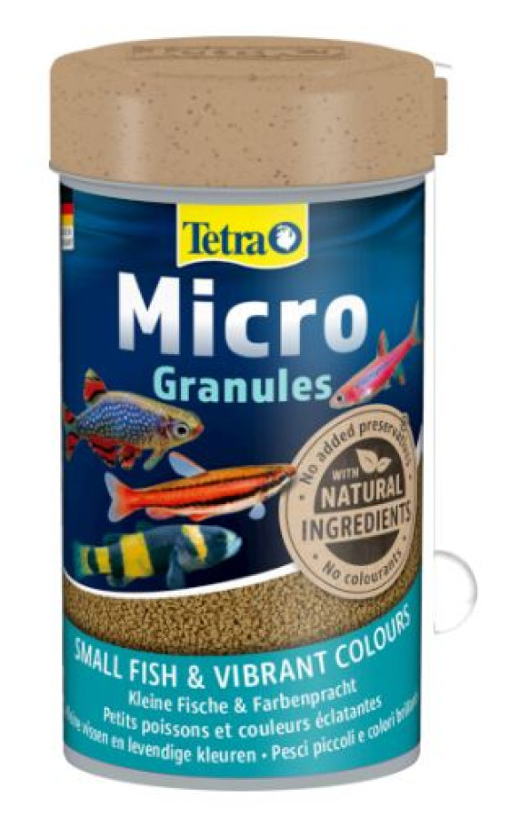 TETRA Micro Granules (100 мл/36 г) для декоративных рыб небольшого размера - фото