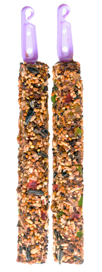 ВЕСЕЛЫЙ ПОПУГАЙ Две палочки (фрукты+ягоды) для средних попугайчиков (2 х 35 г) Зоомир - фото2, картинка2 ВЕСЕЛЫЙ ПОПУГАЙ Две палочки (фрукты+ягоды) для средних попугайчиков (2 х 35 г) Зоомир - фото2