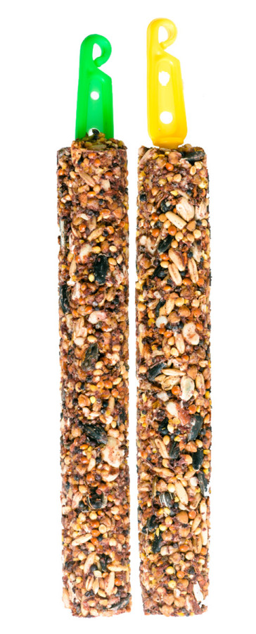 ВЕСЕЛЫЙ ПОПУГАЙ Две палочки (орехи) для средних попугайчиков (2 х 35 г) Зоомир - фото2, картинка2 ВЕСЕЛЫЙ ПОПУГАЙ Две палочки (орехи) для средних попугайчиков (2 х 35 г) Зоомир - фото2