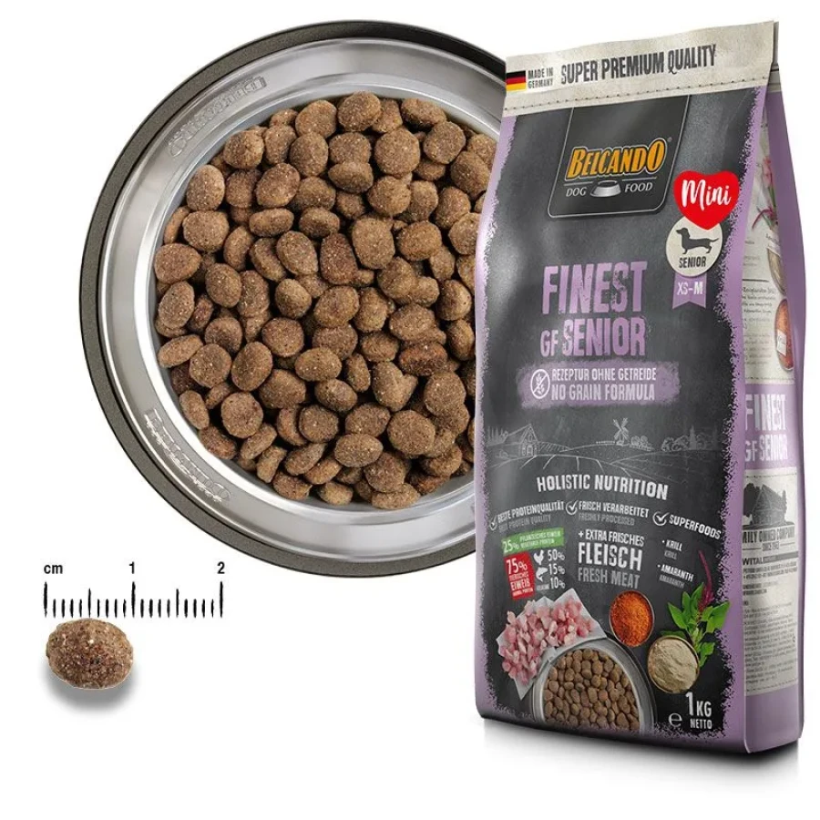 BELCANDO FINEST GRAIN-FREE SENIOR (4 кг) для пожилых собак мелких и средних пород - фото2