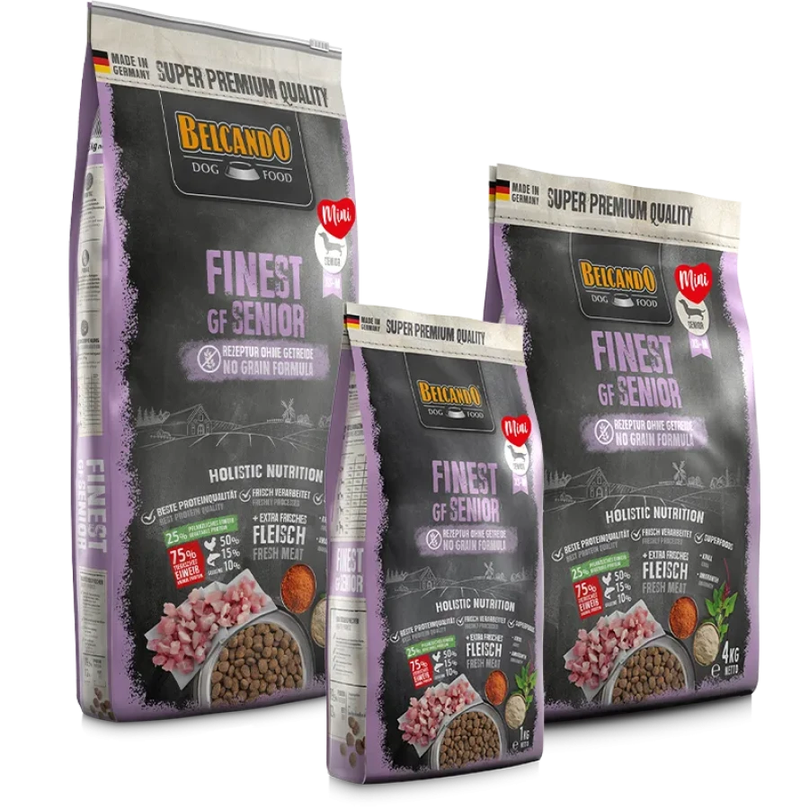 BELCANDO FINEST GRAIN-FREE SENIOR (4 кг) для пожилых собак мелких и средних пород - фото3