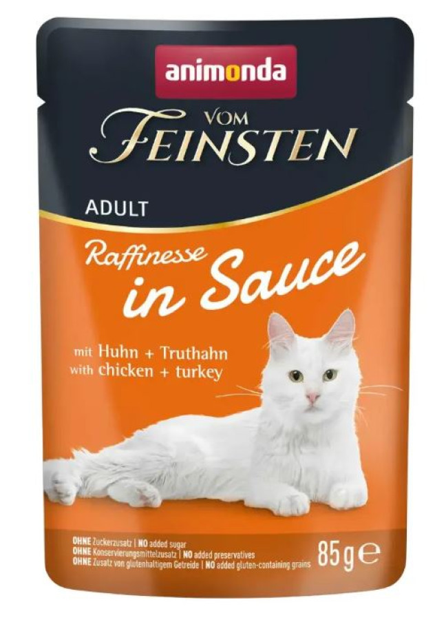 ANIMONDA VF Raffinesse in sauce (85 г) в изысканном соусе, из курицы и индейки - фото