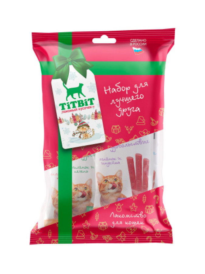 TiTBiT Новогодняя коллекция - Колбаски для кошек 