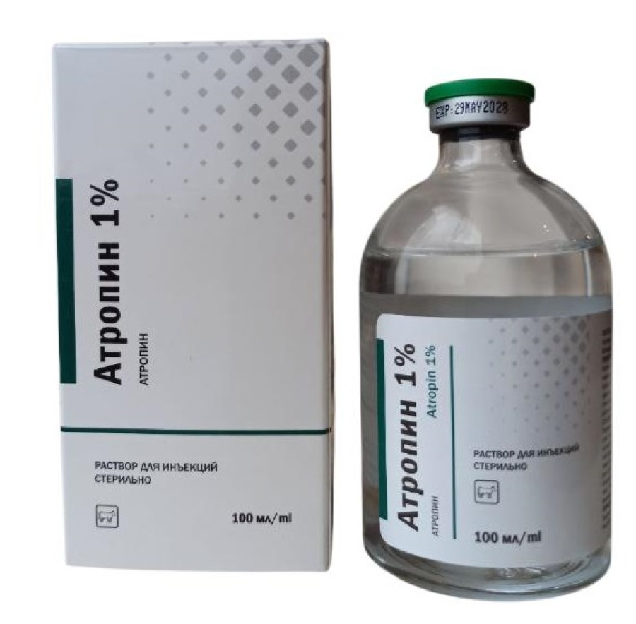 АТРОПИН 1% Раствор для инъекций (100 мл) Vemedim - фото