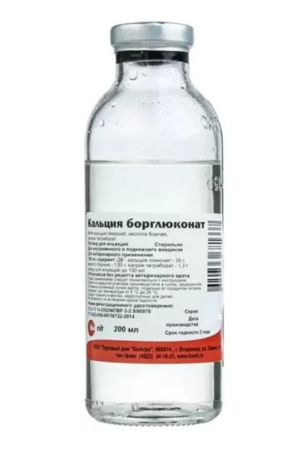 КАЛЬЦИЯ БОРГЛЮКОНАТ раствор для инъекций (200 мл) Bionit - фото