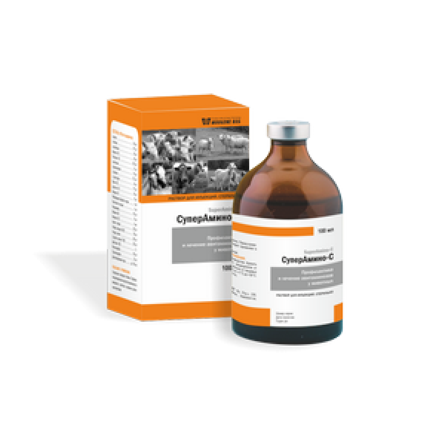 СУПЕРАМИНО-С Раствор для инъекций (100 мл) Woogene - фото2