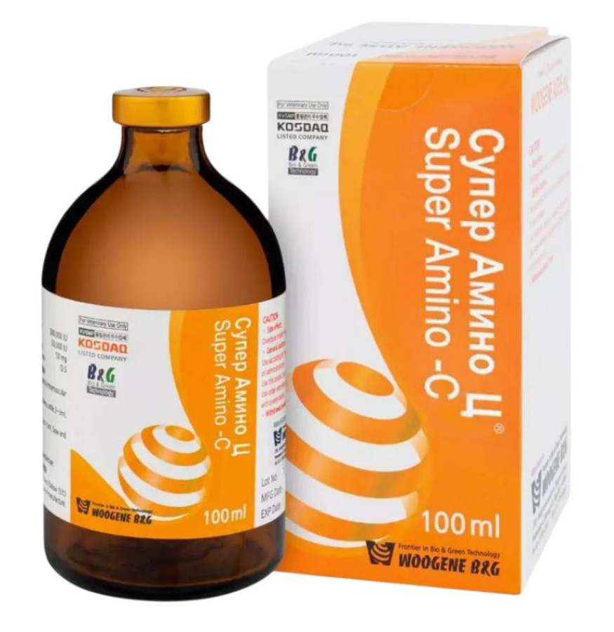 СУПЕРАМИНО-С Раствор для инъекций (100 мл) Woogene - фото3