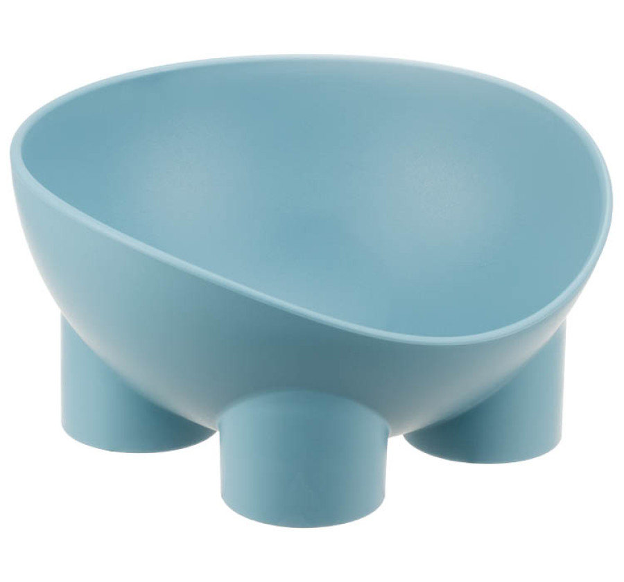 IDEA М 1809-A Миска для животных СЛОН серо-голубая (0,3 л) - фото