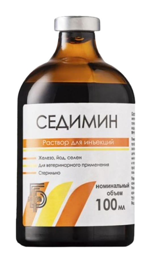 СЕДИМИН (Железо + йод + селен) Раствор для инъекций (100 мл) Биогель - фото