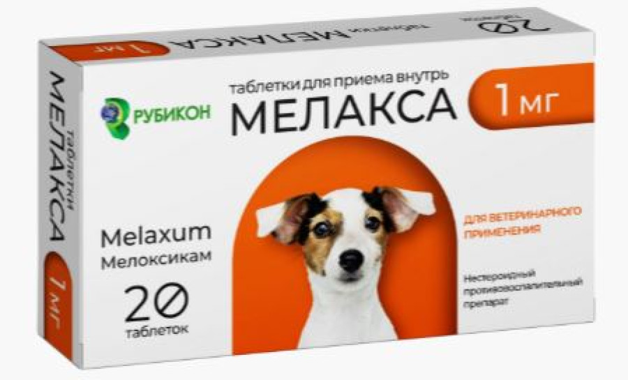 МЕЛАКСА 1 мг (1 блистер х 10 таблеток, без коробки) Рубикон (Мелоксикам 1 мг) - фото3