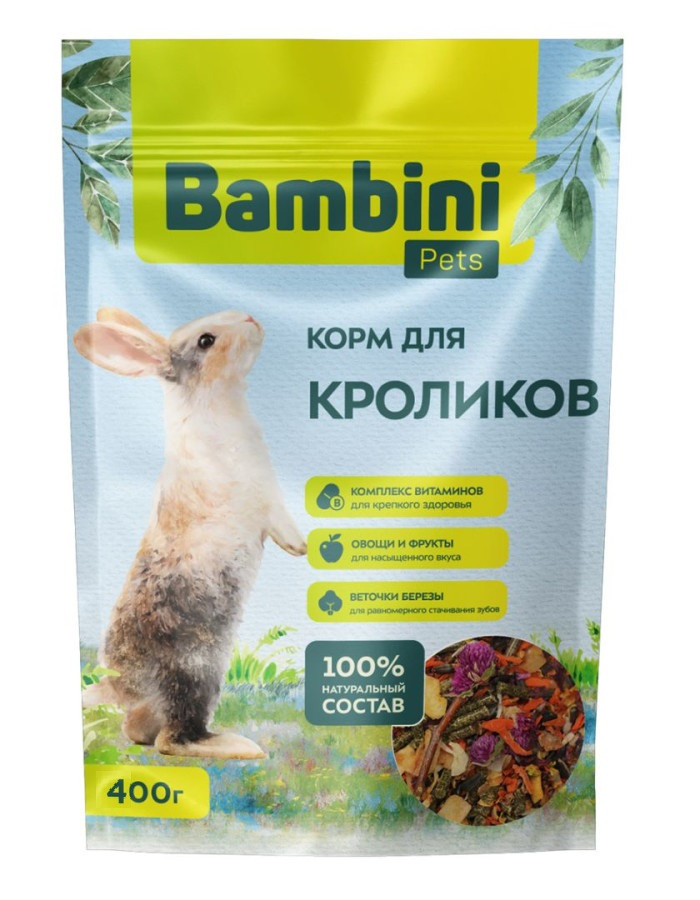 BAMBINI Pets Корм для кроликов (400 г) - фото