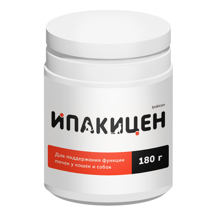 ИПАКИЦЕН Нефропротектор для собак и кошек (180 г) Api (кальция карбонат + хитозан)  - фото