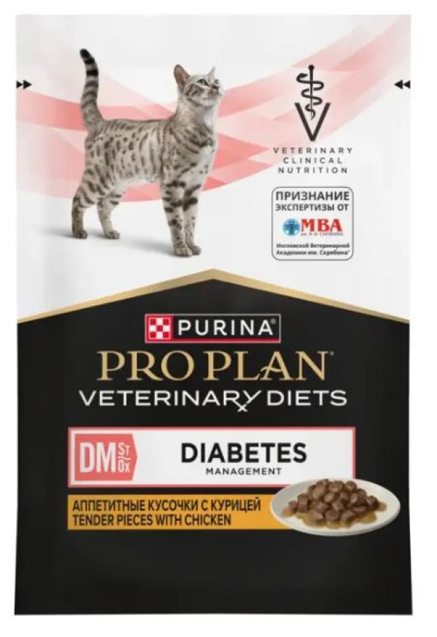 Pro Plan VD Cat Diabetes с курицей
 (пауч 85 г) - фото