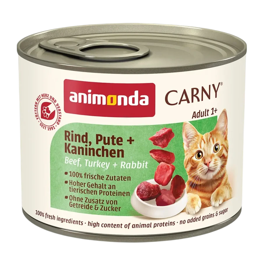 ANIMONDA CARNY® Adult (200 г) с говядиной, индейкой и кроликом - фото